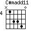 Аккорд C#madd11