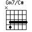 Аккорд Gm7/C#